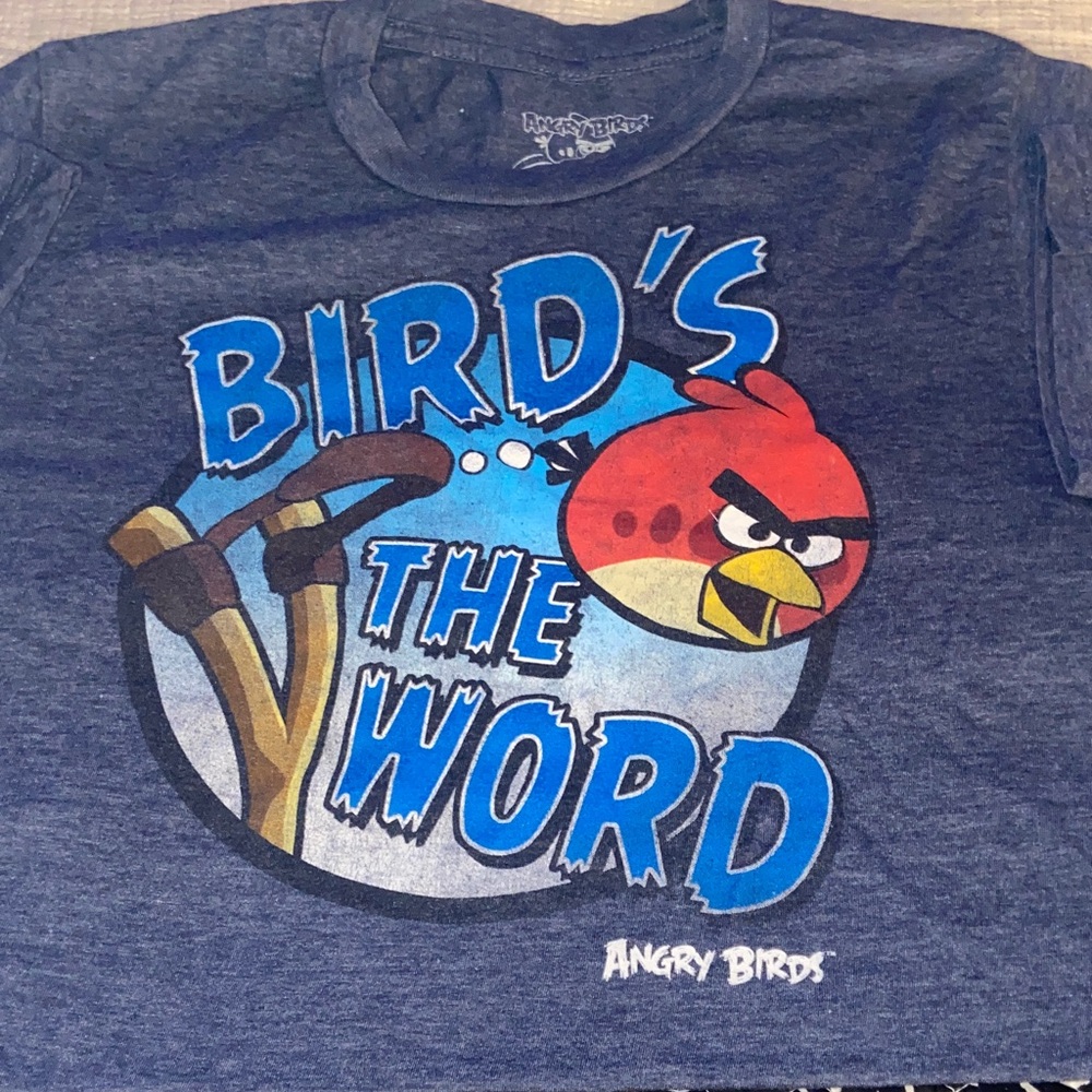 Fifth Sun Blue Angry Birds 'Bird's The Word' Graphic Tee